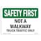 Signmission OSHA SAFETY FIRST, 7" Height, Decal, 10" x 7", Landscape, OS-SF-D-710-L-10838 OS-SF-D-710-L-10838 - alternate 1